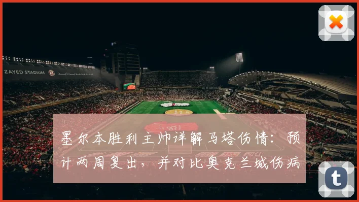 墨尔本胜利主帅详解马塔伤情：预计两周复出，并对比奥克兰城伤病影响